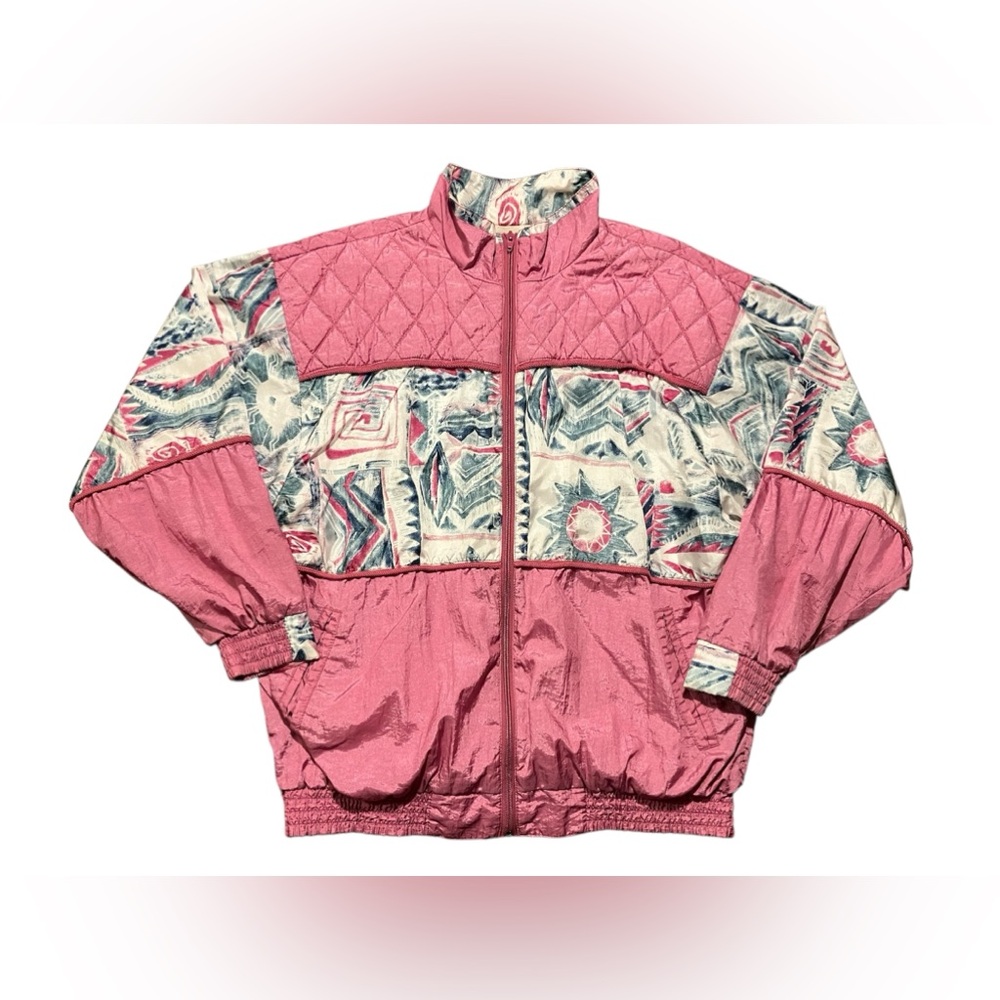 Vintage Pink Patterned Women's Jacket